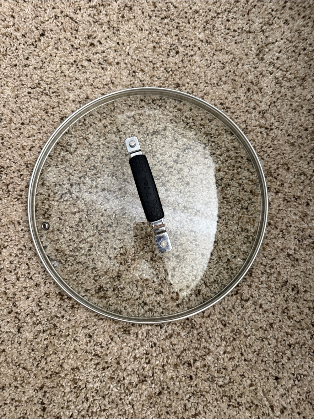 T-Fal Tempered Glass Cookware Lid with Black Handle
